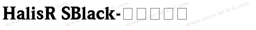 HalisR SBlack字体转换